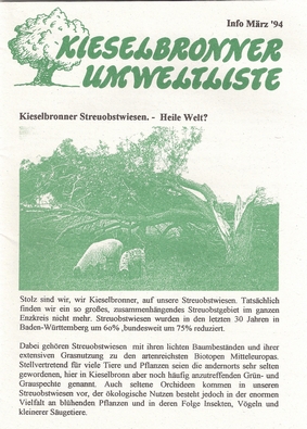 Infoblatt 1994