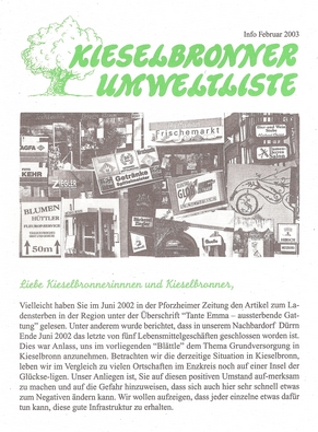 Infoblatt 2003